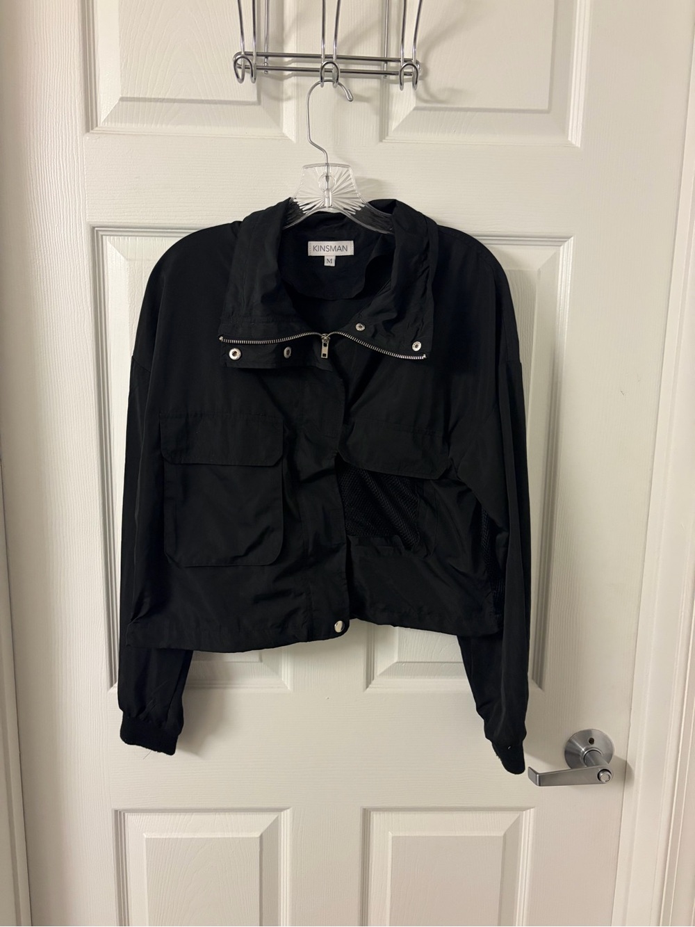 Rumble Black Lightweight Cropped Jacket